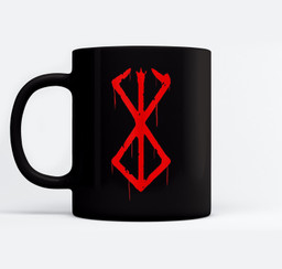 Berserker Rune - Norse Viking Warrior Bloody Symbol Mugs-Ceramic Mug-Black