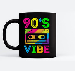Retro aesthetic costume party outfit - 90s vibe Mugs-Ceramic Mug-Black