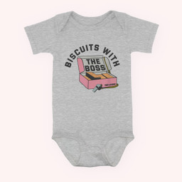 Ted Lasso Biscuits With The Boss Team Snacks Baby & Infant Bodysuits-Baby Onesie-Hearther