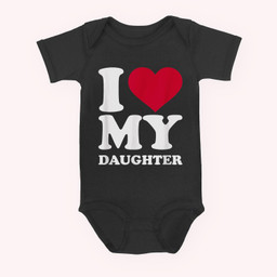 I love my daughter Baby & Infant Bodysuits-Baby Onesie-Black