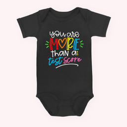 Test Day Teacher You Are More Than A Test Score Baby & Infant Bodysuits-Baby Onesie-Black