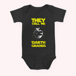 I Am Darth Grader Sci-Fi Space Funny Baby & Infant Bodysuits-Baby Onesie-Black