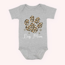 Best Dog Mom Ever Leopard Dog Paw Mother's Day Gift Baby & Infant Bodysuits-Baby Onesie-Hearther