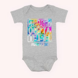 Straight Outta 1993 Dirty Thirty Funny 30th Birthday Gift Baby & Infant Bodysuits-Baby Onesie-Hearther