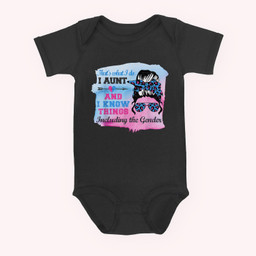 Keeper of the Gender Auntie Keeper of Gender Aunt Funny Baby & Infant Bodysuits-Baby Onesie-Black