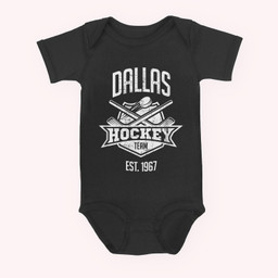 Distressed Retro Star Look Party Tailgate Hockey Fan Outfit Baby & Infant Bodysuits-Baby Onesie-Black