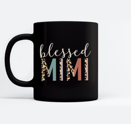 Blessed Mimi Cute Leopard Print Mugs-Ceramic Mug-Black