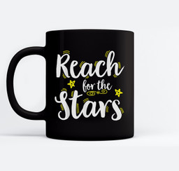 Growth Mindset Teacher Reach For The Stars Mugs-Ceramic Mug-Black