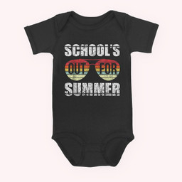 Graduation Gift Schools Out For Summer Students Teacher Baby & Infant Bodysuits-Baby Onesie-Black