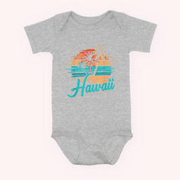 Hawaiian Island Tropical Hawaii Design Vacation Souvenir Baby & Infant Bodysuits-Baby Onesie-Hearther