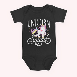 Unicorn Squad - Cute Unicorn Lovers Gift Baby & Infant Bodysuits-Baby Onesie-Black