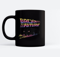 Back To The Future DeLorean Flames Mugs-Ceramic Mug-Black