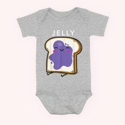 Peanut Butter &amp; Jelly Matching Couple Funny Outfits Baby & Infant Bodysuits-Baby Onesie-Hearther
