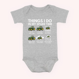 Things I Do In My Spare Time - Farmer &amp; Farming Gift Baby & Infant Bodysuits-Baby Onesie-Hearther