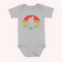 Bigfoot Retro Vintage 70s 80s Sasquatch Lovers Men Women Baby & Infant Bodysuits-Baby Onesie-Hearther