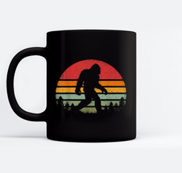 Bigfoot Retro Vintage 70s 80s Sasquatch Lovers Men Women Mugs-Ceramic Mug-Black