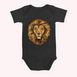 Lion Boy Womens Lion Graphic For Women Men Baby & Infant Bodysuits-Baby Onesie-Black