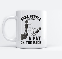 Pat On The Back Funny Adult Sarcastic Design Mugs-Ceramic Mug-White