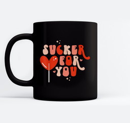 I'm A Sucker For You Candy Heart Love Happy Valentines Day Mugs-Ceramic Mug-Black