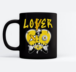 Loser Lover Drip Heart 2023 Thunder 4s Matching Mugs-Ceramic Mug-Black
