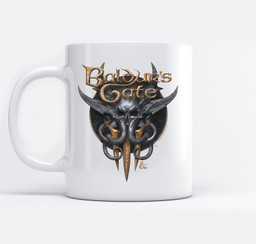 Dungeons &amp; Dragons Baldur's Gate III Big Chest Emblem Mugs-Ceramic Mug-White