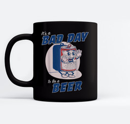It's A Bad Day To Be A Beer Funny Drinking Beer Mugs-Ceramic Mug-Black