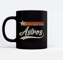 Vintage Astros Retro Style 70s 80s First Name Mugs-Ceramic Mug-Black