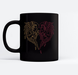 Good Omens - A Toast to the World (Gold and Red) Mugs-Ceramic Mug-Black