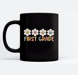 First Grade Dream Team Retro Back To School Teacher Student Mugs-Ceramic Mug-Black
