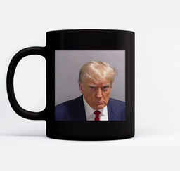 Donald-Trump-Mugshot-Depth Mugs-Ceramic Mug-Black