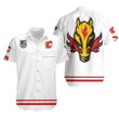 Calgary Flames NHL Ice Hockey Team Harvey the Hound Logo Mascot White 3D Designed Allover Gift For Flames Fans