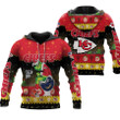 Santa Grinch Kansas City Chiefs Sitting on Chargers Raiders Broncos Toilet Christmas Gift For Chiefs Fans
