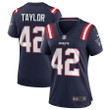 Womens New England Patriots J.J. Taylor Navy Team Game Jersey