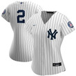 New York Yankees Derek Jeter #2 2020 MLB New Arrival White Womens Jersey gifts for fans