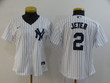 New York Yankees Derek Jeter #2 2020 MLB White Womens Jersey