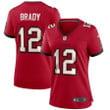 Womens Tampa Bay Buccaneers Tom Brady Red Game Jersey