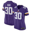 Womens Minnesota Vikings C.J. Ham Purple Game Jersey