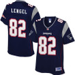 Womens New England Patriots Matt Lengel Navy Player Jersey