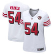 Womens San Francisco 49ers Fred Warner White 75th Anniversary 2nd Alternate Game Jersey Gift for San Francisco 49Ers fans