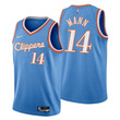 Los Angeles Clippers Terance Mann 14 NBA Basketball Team City Edition Blue Jersey Gift For Clippers Fans
