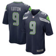 Mens Seattle Seahawks Jake Luton College Navy Game Player Jersey gift for Seattle Seahawks fans