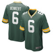 Mens Green Bay Packers Kurt Benkert Green Player Game Jersey gift for Green Bay Packers fans