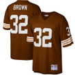 Mens Cleveland Browns Jim Brown Brown 1963 Retired Player Jersey gift for Cleveland Browns fans