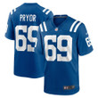Mens Colts Matt Pryor Royal Game Jersey gift for Colts fans