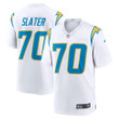 Mens Los Angeles Chargers Rashawn Slater White Game Jersey gift for Los Angeles Chargers fans
