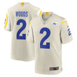 Mens Los Angeles Rams Robert Woods Bone Player Game Jersey gift for Los Angeles Rams fans