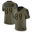 Mens Baltimore Ravens Mark Andrews Olive 2021 Salute To Service Player Jersey gift for Baltimore Ravens fans