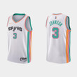San Antonio Spurs Keldon Johnson #3 NBA Basketball City Edition White Jersey Gift For Spurs Fans
