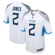 Mens Tennessee Titans Julio Jones White Player Game Jersey gift for Tennessee Titans fans