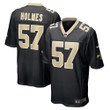 Mens New Orleans Saints Jalyn Holmes Black Game Player Jersey gift for New Orleans Saints fans